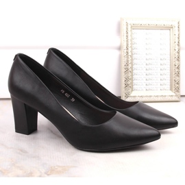 Zapatos de tacón negros con punta de Sergio Leone PB217 2