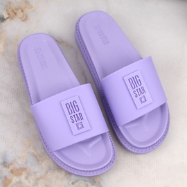 Chanclas mujer plataforma violeta Big Star LL274426 3