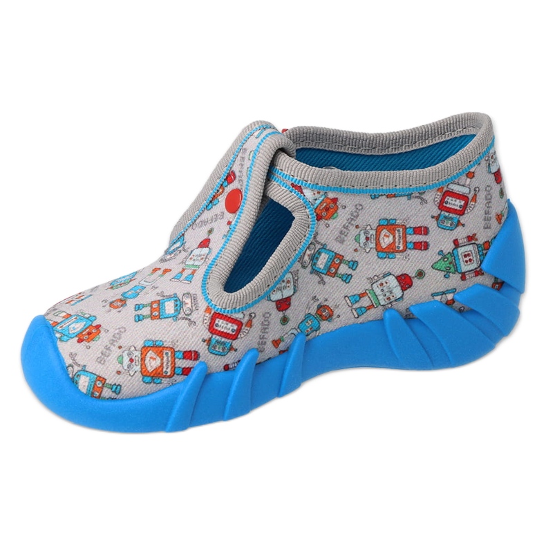 Pantuflas infantiles befado con cierre 110N483, gris 1