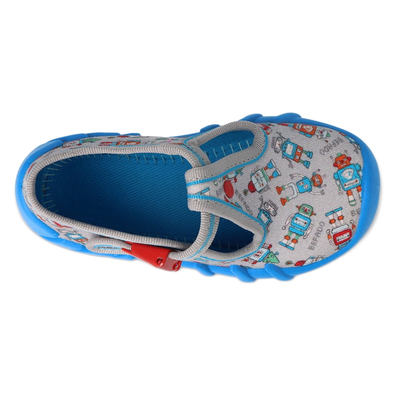 Pantuflas infantiles befado con cierre 110N483, gris 3