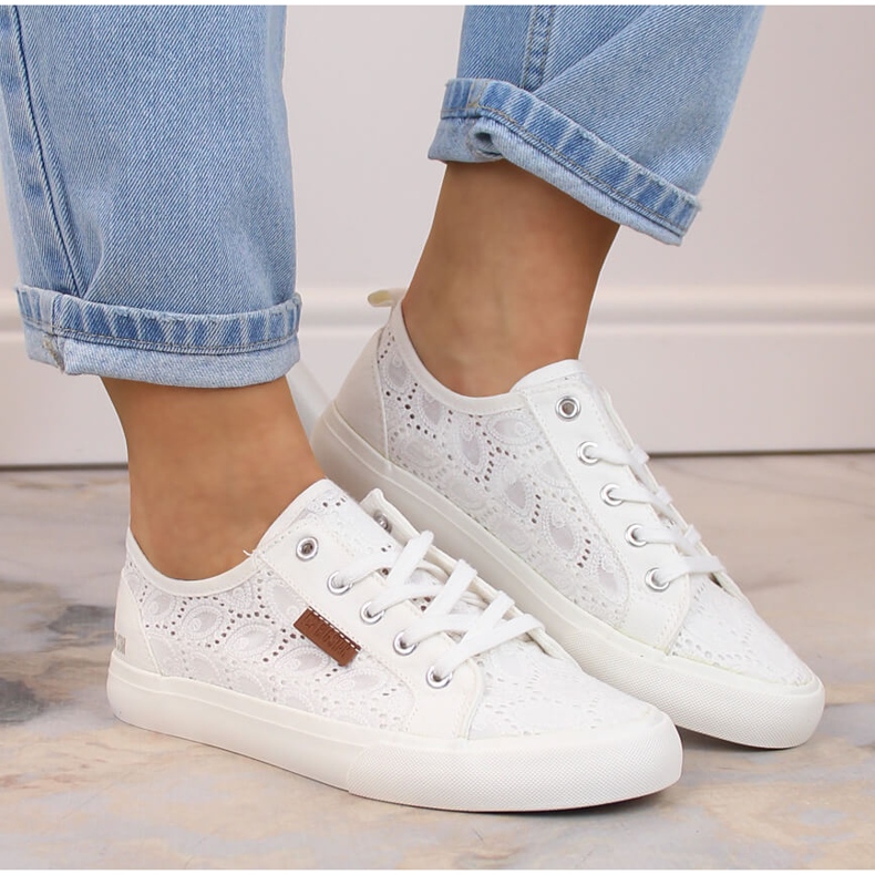 Deportivas Big Star encaje blanco W274925 1
