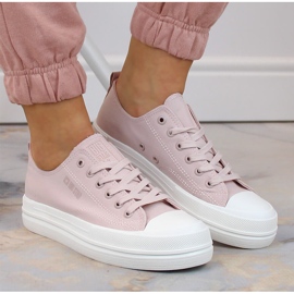 Deportivas mujer plataforma nude Big Star LL274970 rosado 7