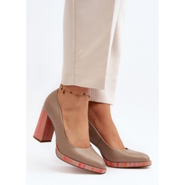 Laura Messi 2746 Zapatos de Tacón Alto Beige 2