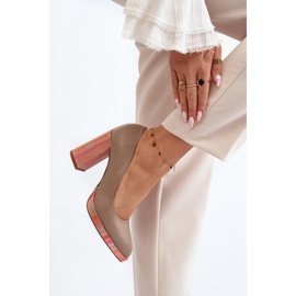 Laura Messi 2746 Zapatos de Tacón Alto Beige 4