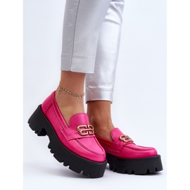 Zazoo 20164 Mocasines de Mujer Fabricados en Piel Natural Fucsia rosado 3