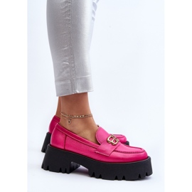Zazoo 20164 Mocasines de Mujer Fabricados en Piel Natural Fucsia rosado 6