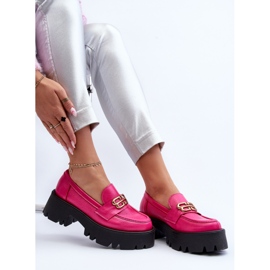Zazoo 20164 Mocasines de Mujer Fabricados en Piel Natural Fucsia rosado 9