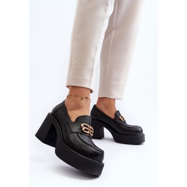 Zazoo 20170 Zapatos Mujer Piel Con Tacón Alto, Negro 6