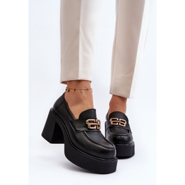 Zazoo 20170 Zapatos Mujer Piel Con Tacón Alto, Negro 7