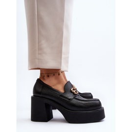 Zazoo 20170 Zapatos Mujer Piel Con Tacón Alto, Negro 8