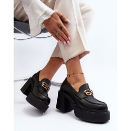 Zazoo 20170 Zapatos Mujer Piel Con Tacón Alto, Negro 9