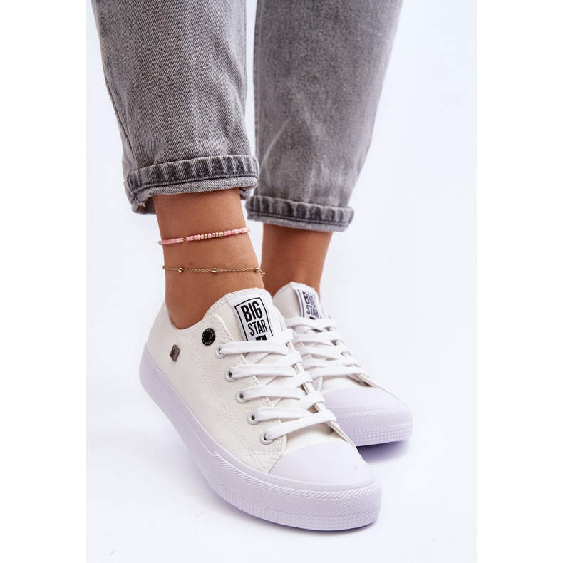 Zapatillas bajas clásicas para mujer Big Star AA274010 Blanco 2
