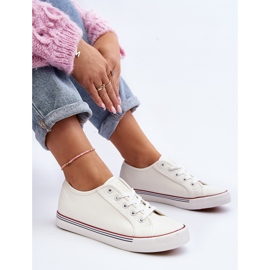 Zapatillas Mujer Piel Ecológica Blanco Lirean 2