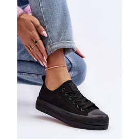 Zapatillas de mujer de tela negra Staneva negro 1