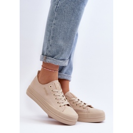 Zapatillas Mujer De Tela Beige Staneva 2