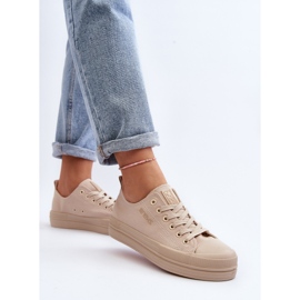 Zapatillas Mujer De Tela Beige Staneva 4