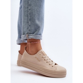 Zapatillas Mujer De Tela Beige Staneva 6