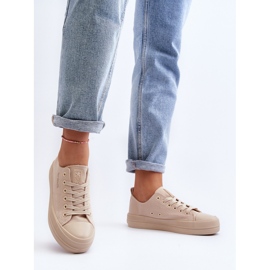 Zapatillas Mujer De Tela Beige Staneva 7