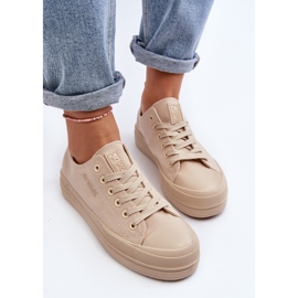 Zapatillas Mujer De Tela Beige Staneva 8