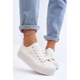 Zapatillas Mujer de Tela Blanco Staneva 6