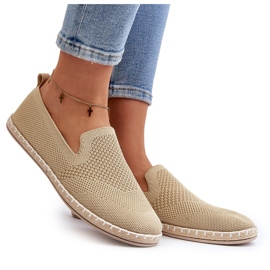 Alpargatas sin cordones de mujer Harmonie beige 7