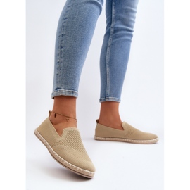 Alpargatas sin cordones de mujer Harmonie beige 3