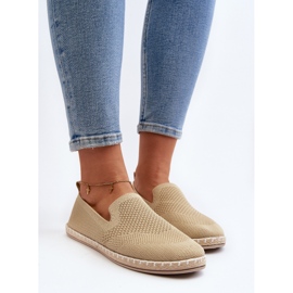 Alpargatas sin cordones de mujer Harmonie beige 4