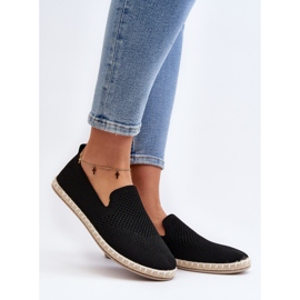 Alpargatas sin cordones de mujer Harmonie negras negro 2