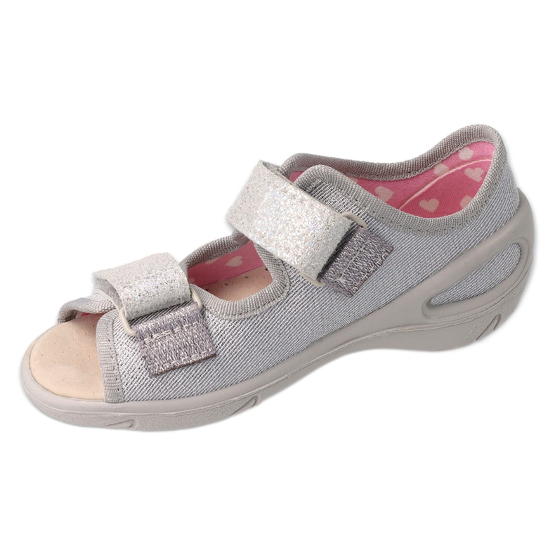 Pantuflas infantiles befado pu 065P179 plateado plata 1