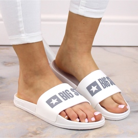 Chanclas de piscina mujer blanca Big Star FF274A199 blanco 7