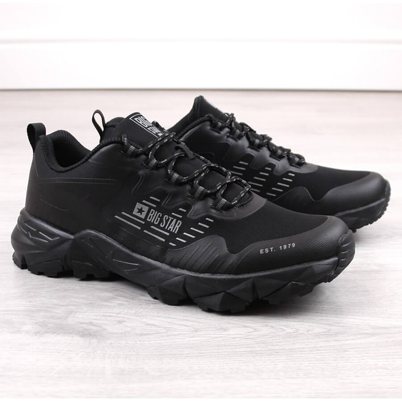Zapatillas deportivas trekking hombre negras Big Star LL174127 negro 1