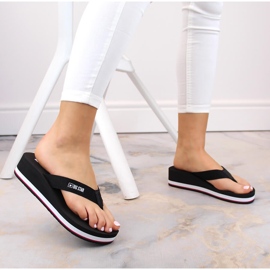Chanclas cuña mujer negra Big Star JJ274A332 negro 4