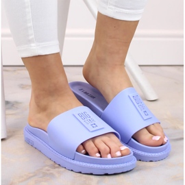 Chanclas plataforma mujer azul Big Star LL274431 7