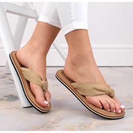 Chanclas mujer beige Big Star LL274623 3