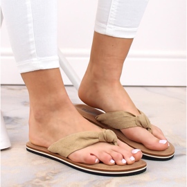 Chanclas mujer beige Big Star LL274623 5