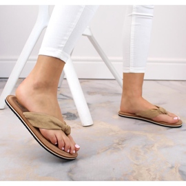 Chanclas mujer beige Big Star LL274623 4