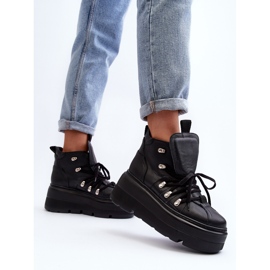 Zapatillas Deportivas Zazoo 3416 Piel Mujer Negro 8