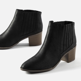 Botines sin cordones Pyramid negros 2