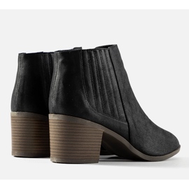 Botines sin cordones Pyramid negros 4