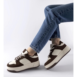 Zapatillas marrones con plataforma Crim. marrón 1