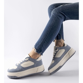Zapatillas Pomona plataforma azul y blanco 1