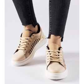 Zapatillas beige con purpurina Briercliff 2