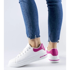 Zapatillas Leland blancas y rosas blanco 2