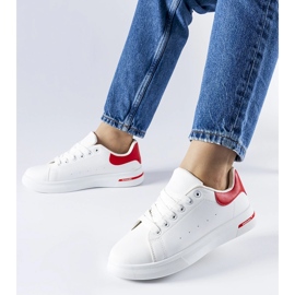 Zapatillas Leland blancas y rojas. blanco 2