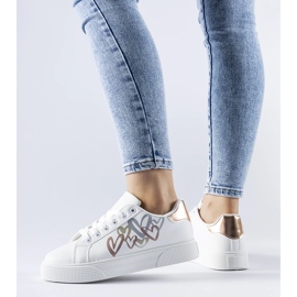 Zapatillas blancas con plataforma Montclair. blanco 2