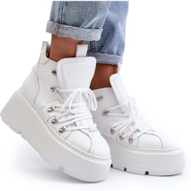 Zapatillas Deportivas Zazoo 3416 Piel Mujer Blanco 10