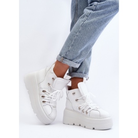 Zapatillas Deportivas Zazoo 3416 Piel Mujer Blanco 4