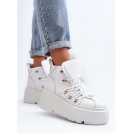 Zapatillas Deportivas Zazoo 3416 Piel Mujer Blanco 5