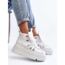 Zapatillas Deportivas Zazoo 3416 Piel Mujer Blanco 9