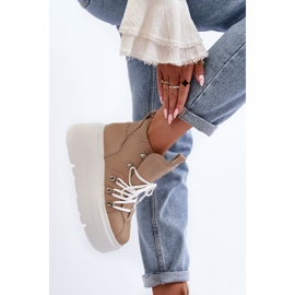 Zazoo 3416 Zapatillas Deportivas Mujer Piel, Beige 10